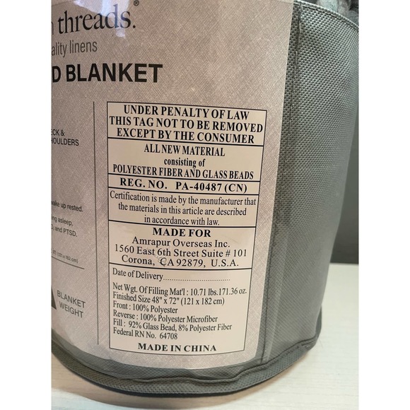 Modern Threads 12lb Weighted Blanket - Picture 4 of 4